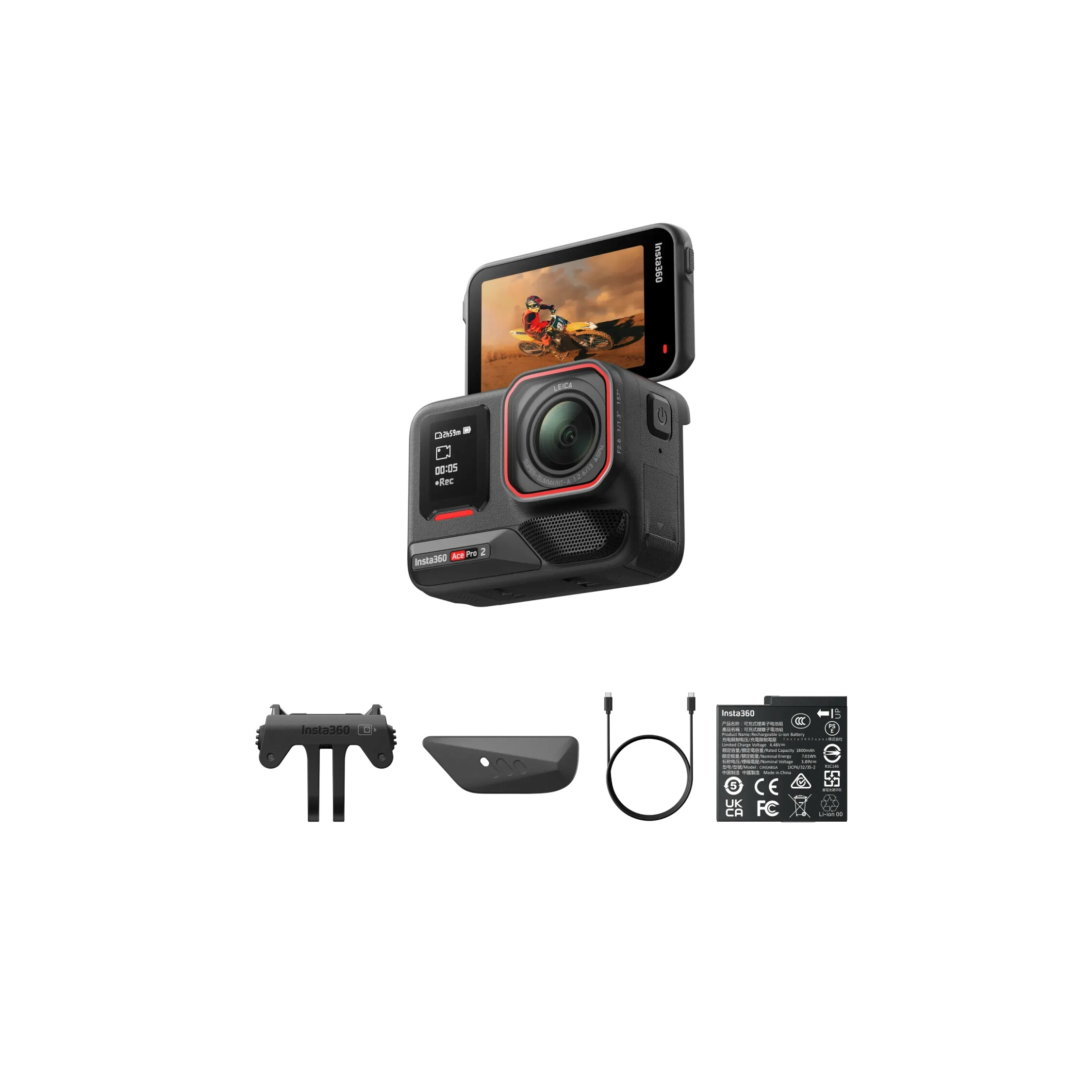 Insta360 Ace Pro 2 Action-Kamera inkl. Zubehörpaket