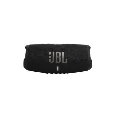 JBL-Charge-5-WiFi_schwarz-vorne-Logo