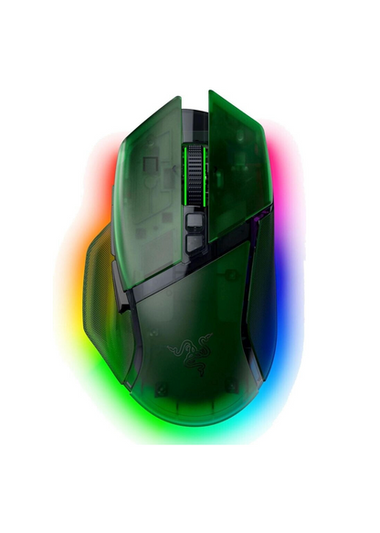Razer Basilisk V3 Pro 35K Phantom Green Edition - kabellose ergonomische RGB-Gaming-Maus