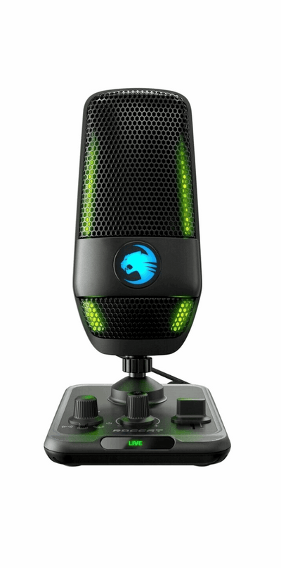 ROCCAT Torch Aimo RGB Gaming-Mikrofon, Schwarz