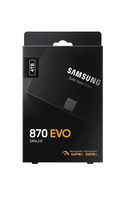 Samsung 870 EVO SSD - 4TB - 2.5" - SATA-600