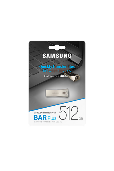 Samsung USB 3.2 Gen 1 Flash Drive Bar Plus 512GB silber (2024)