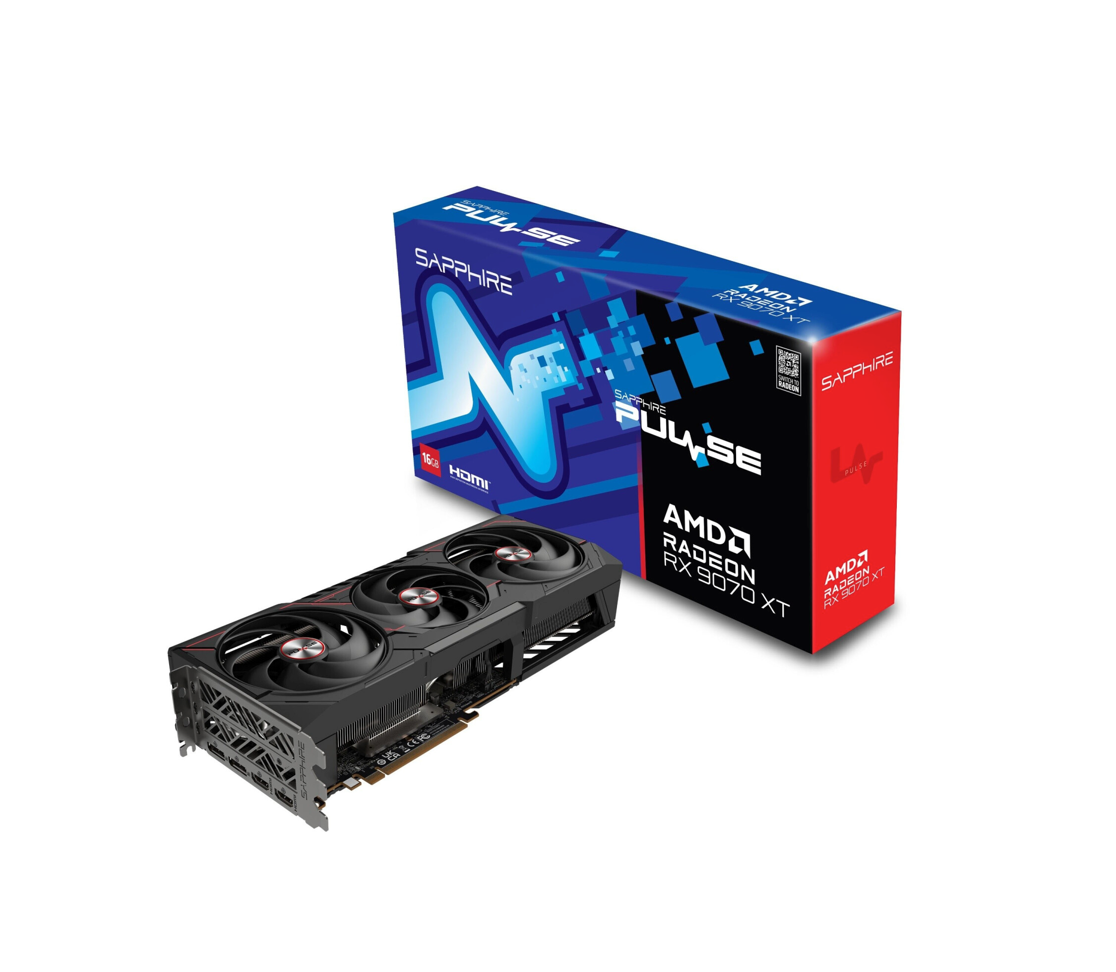 Sapphire Pulse AMD Radeon™ RX 9070 XT Gaming 16GB DUAL HDMI/DUAL DP