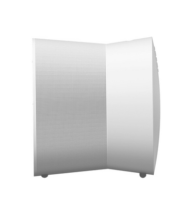 Seitenansicht des weißen Sonos Era 300 Smart Speakers