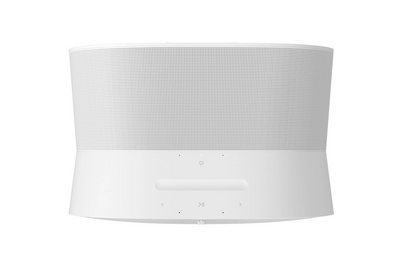 Bedienfeld des Sonos Era 300 mit Touch-Steuerung und Mikrofon-Taste.
