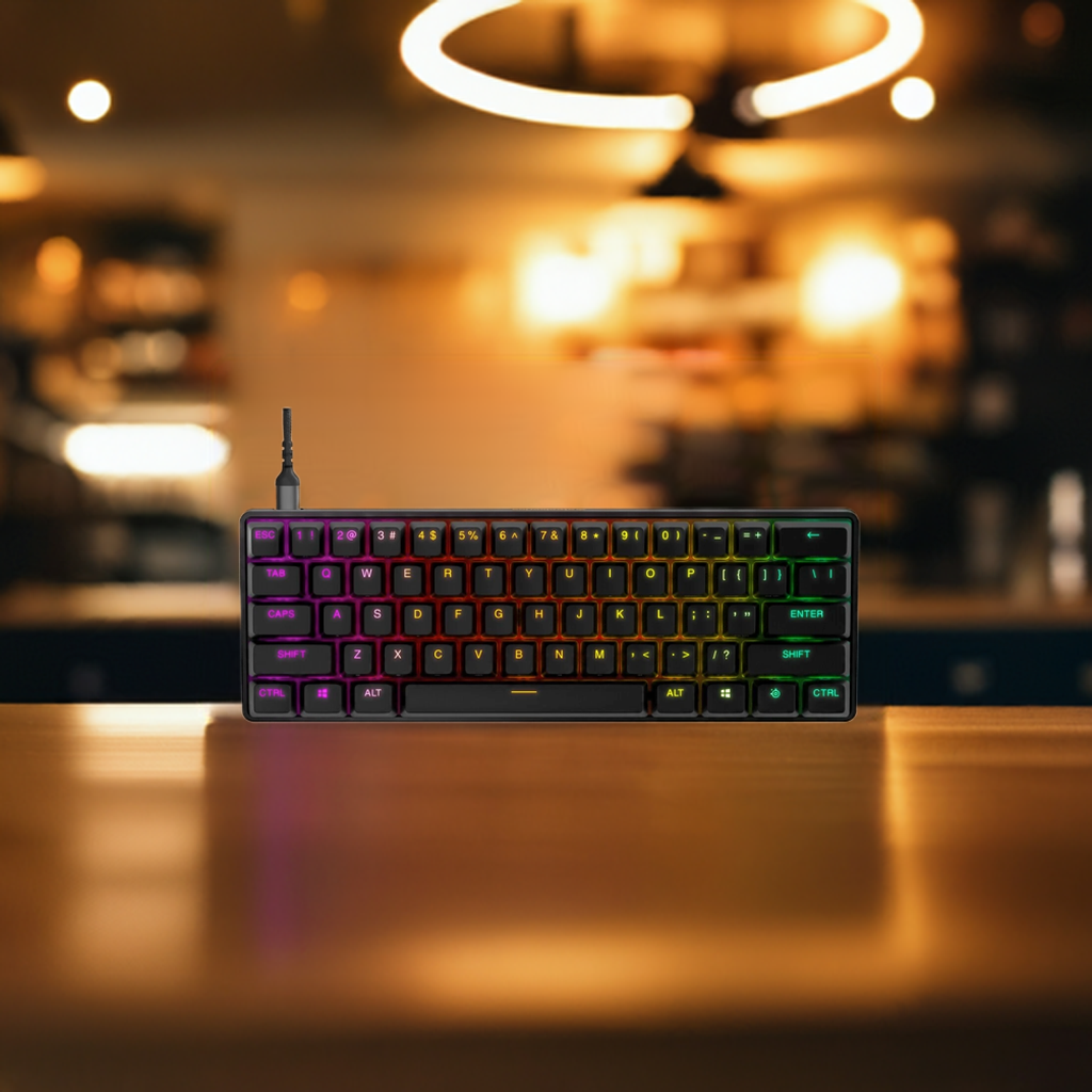 SteelSeries Apex Pro Mini HyperMagnetic Gaming-Tastatur – RGB – PBT-Keycaps – USB-C - QWERTZ