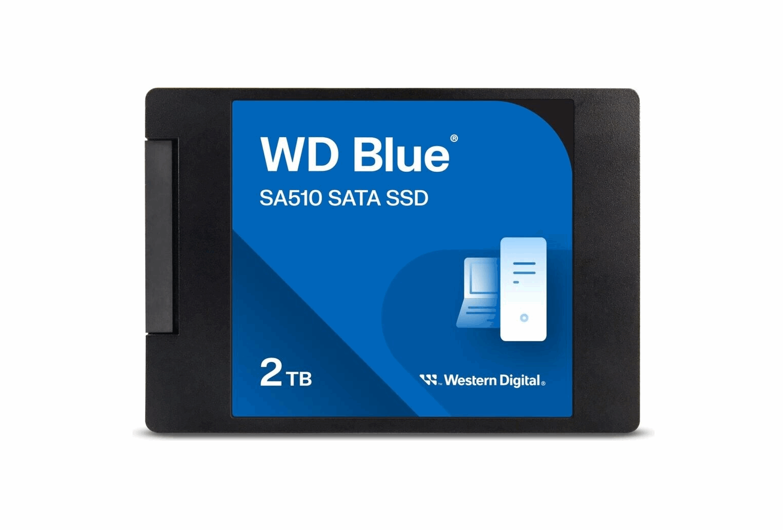WD Blue SA510 SATA SSD 2 TB 2,5 Zoll, Lesen bis 560 MB/s, Schreiben bis 520 MB/s