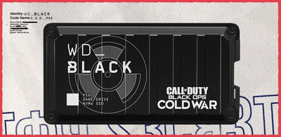 WD_BLACK P50 1TB NVMe SSD Call of Duty Edition – Seitenansicht