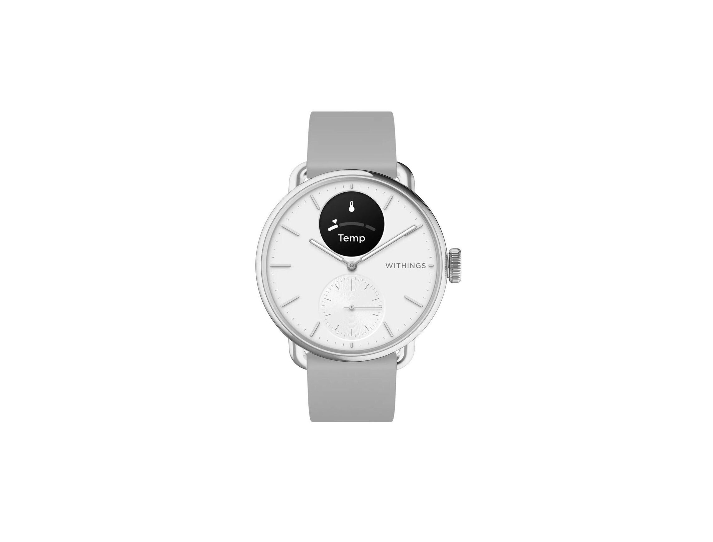 withings scanwatch 2 38mm Silber Gehäuse - Hybride Smartwatch